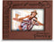 BELLA BUSTA Engraved Leather Picture Frame - 3 Years of Marriage - 5 x 7 Horizontal (Rawhide) - 3 Years Down Forever to