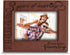 BELLA BUSTA Engraved Leather Picture Frame - 3 Years of Marriage - 5 x 7 Horizontal (Rawhide) - 3 Years Down Forever to