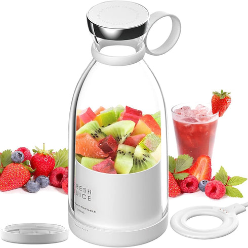Portable Juicer Blender - 350ml Wireless Electric Juicer for Making Fruit Juice, Milkshakes, and Smoothies