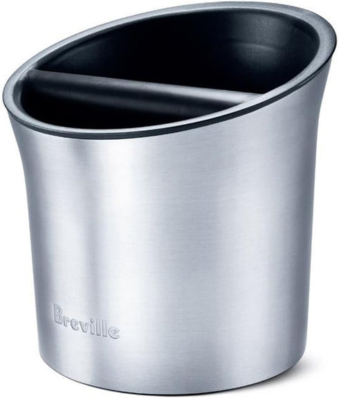Breville BCB100 Knock Box, Silver, Die-cast Espresso Machine Accessory