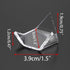 Hipiwe 5 Packs Acrylic Triangle Display Holder, Clear Plastic Easel Stands for Geodes, Rock, Mineral, Agate, Fossil,