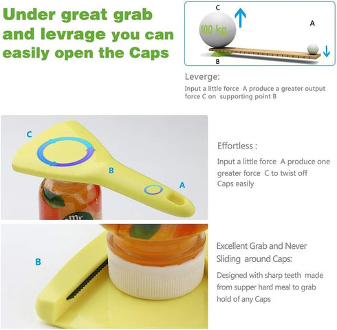 Twist-Off Bottle Opener for Weak Hands and Seniors with Arthritis