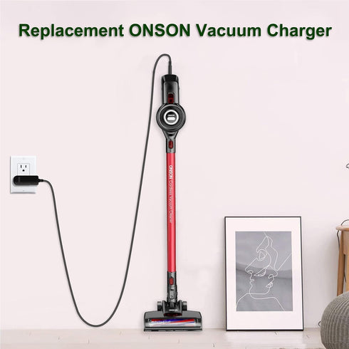 Vauum Charger for Onson C17 D18 D18E Pro Portable Handheld Stick Cordless Vacuum Cleaner Replacement Power Cord