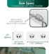 12 Pack Adhesive Hooks for Shower Caddy, Bathroom Shelf