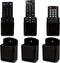 Remote Control Holder Wall Mount 6 Pack, Hole-Free Storage Box for TV, Fan, Light, Air-Conditioner, Black