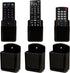 Remote Control Holder Wall Mount 6 Pack, Hole-Free Storage Box for TV, Fan, Light, Air-Conditioner, Black