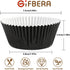 Gifbera Black Foil Baking Cups, Standard Size Cupcake Liners, 100-Count Muffin Liners for Baking