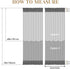 HOMEIDEAS White Non-See-Through Sidelight Curtains for Front Door, 1 Panel, 26W X 40L, Privacy Semi Sheer