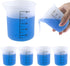 TKYZMS 4 Pack Reusable Silicone Measuring Cups,100ml Laundry Detergent Dispenser,Liquid Measuring Cups for