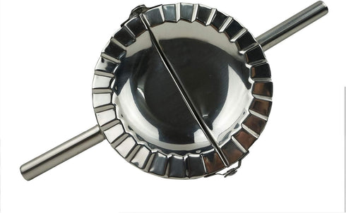Stainless Steel Dumpling Maker, X-Large 5" Goya Empanada Press Mold, Ravioli Mould Crimper for Pie, Chinese Dumpling