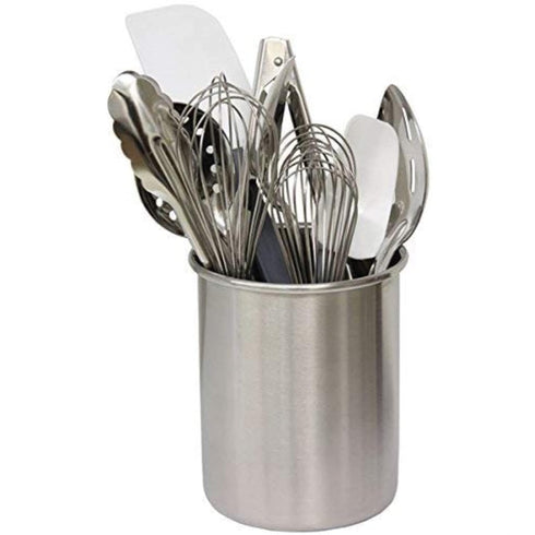 TableCraft Products Stainless Steel Brushed HU2 Utensil Holder