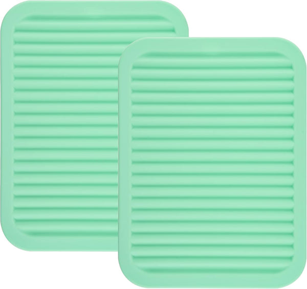Smithcraft Silicone Trivets Mats Set of 2 for Hot Dishes, Hot Pads for Countertops, Tables, Pot Holders, Spoon Rest