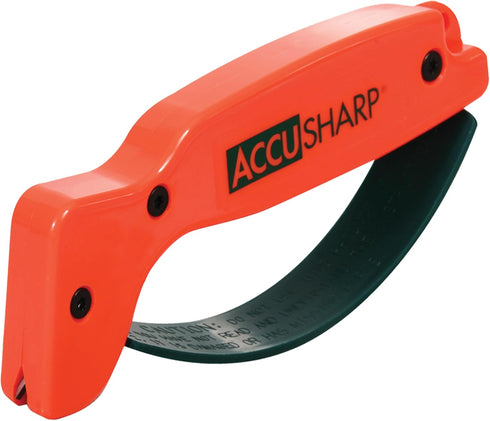 AccuSharp Knife Sharpener, Ergonomic Handle, Compact & Easy to Use, Blaze Orange