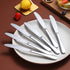 Berglander Dinner Knives Set of 6, Stainless Steel Shiny Mirror Dinner Knife, Dishwasher Safe