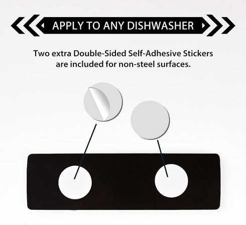 KitchenTour Dishwasher Magnet Clean Dirty Sign, Super Strong Magnet, Large Text Easy to Read