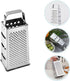 SHERCHPRY Cheese Slicer, Box Grater, Stainless Steel Vegetable Shredder Mandoline Slicer for Kitchen, 6inch Potato