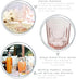 Bormioli Rocco Romantic Colored Crystal Glass Stemware Set of 4, 10.75 Oz, Cotton Candy Pink, Made in Italy.