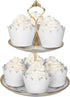 KPOSIYA Set of 100 Artistic Bake Cake Cups, Filigree Lace Cupcake Wrapper Liner for Wedding Birthday Decoration