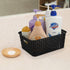 6-pack Black Woven Plastic Storage Baskets, Organizing Bins