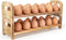 Yuoyar Wooden Fresh Egg Holder Countertop - Stackable egg storage for Gathering