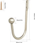 Curtain Holdback, 4 Pcs Wall Mounted Heavy Duty Metal Drapery Tiebacks with Screws, Decorative Window Holder