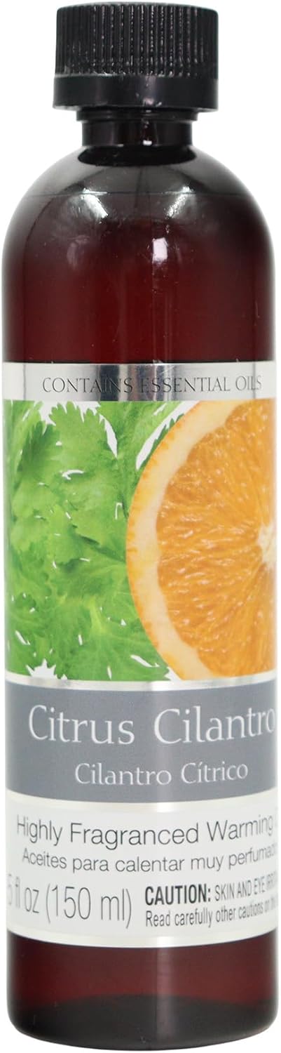 Set 2, 5 oz Settings. P1 Hosley's of Citrus Cilantro Fragrance Warming Oils. Ideal Gift for Weddings, spa, Reiki