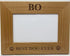 Custom Best Dog Ever - Laser Engraved Natural Alder Wood Picture Frame - Add Your Dog's Name (4x6-inch Horizontal)