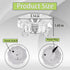 3D 3D Crystal LED Light Base for Glass Art, Multicolor Changing Pedestal Stand with AC Power, Lighted Base for Crystal