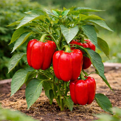Sunutri Seeds Sweet Bell Pepper Seeds Collection Red Yellow Orange Green Bell Peppers Vegetable Seeds for Home Garden