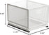 Sliding Cabinet Basket Organizer, Heavy Duty Carbon Steel Self Adhesive Slide Out Pantry Storage Basket