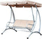 Windproof Porch Swing Canopy Top Cover, Waterproof Sunshade Protector for Outdoor Garden Patio Swing Seat
