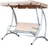 Windproof Porch Swing Canopy Top Cover, Waterproof Sunshade Protector for Outdoor Garden Patio Swing Seat