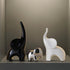 GZDDYUMYJX Set 3,Modern Elephant Statue of Ceramic Decor Statue,Good Luck Elephant,for Bookshelf Living Room Office