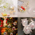 20 Pack Clear Plastic Fillable Ornament Balls - Sweetfamily DIY Christmas Decorations, Transparent Ball Gifts for