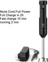 Cordless Hand Blender by UTALENT, Variable Speed Immersion Blender, Black with Fast Charger, Egg Whisk for Smoothies