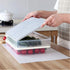 Food Storage Bin Vegetable Organizer with Lid, Clear Fridge Crisper to Keep Food Fresh, BPA Free Kitchen Organizer