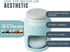 Comfify Ceramic Kitchen Sponge Holder, Farmhouse Style Sink Caddy, Aqua Blue, Includes Free Sponge