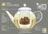 Teabloom Heatproof Borosilicate Glass Teapot (40 OZ) with Removable Loose Tea Infuser and 2 Blooming Teas
