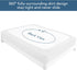 Magik & Kover 2 Pack 14" Full Size Mattress Protector Waterproof Cover, Waterproof Bed Full Fitted Sheet Only, Machine