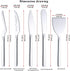 Berglander Cheese Knife Set of 5 for All Types of Cheese, Stainless Steel Cheese Cutter Slicer Ergonomic Design for Confortable Grip and Cut, Butter Spreader Knife by Berglander