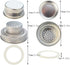 obmwang 4 Pack Stainless Steel Mason Jar Shaker Lids for Cocktail, Dredge Flour, Mix Spices, Fits Regular Mouth