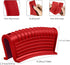 Silicone Assist Handle Holder, Hot Skillet Handle Covers for Cast Iron Skillets, Non-Slip Heat Resistant, Red