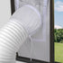Portable Air Conditioner Window Vent Kit, Universal Sliding Window Seal Kit for Mobile Air Conditioning & Dryer, 28x102~162cm Length Adjustable Full Sealing Waterproof A/C Window Vent Sealing Cloth