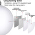 Set of 24pcs White 2.5" Shatterproof Christmas Balls Ornaments for Holiday, Birthday, Halloween, Wedding Decorations