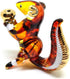 Handmade Mini 2" Cute Squirrel with Walnut Figures, Blown Glass Art Collectible Figurine Gift