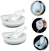 HOMSFOU 2pcs Glass Water Pitcher Lids, Replaceable Plastic Lids for Tea, Juice, and Water Carafes