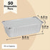 Juvale 50 Pack Aluminum Foil Disposable Loaf Pans: 2 lb with Lids for Baking Bread, Heating, Storing Food