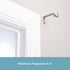 Kenney Adjustable Bracket for 3/4" Curtain Rod, Satin Nickel, 2 Pack