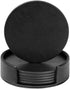Drink Coasters Set of 6, Leather Coasters for Spill Protection, Durable and Non-Slip, Perfect for Common Size Glass
