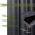 NICETOWN Blackout Curtain Blind for Bedroom, Thermal Insulated Grommet Blackout Drape (Single Panel, W42 x L63, Grey)